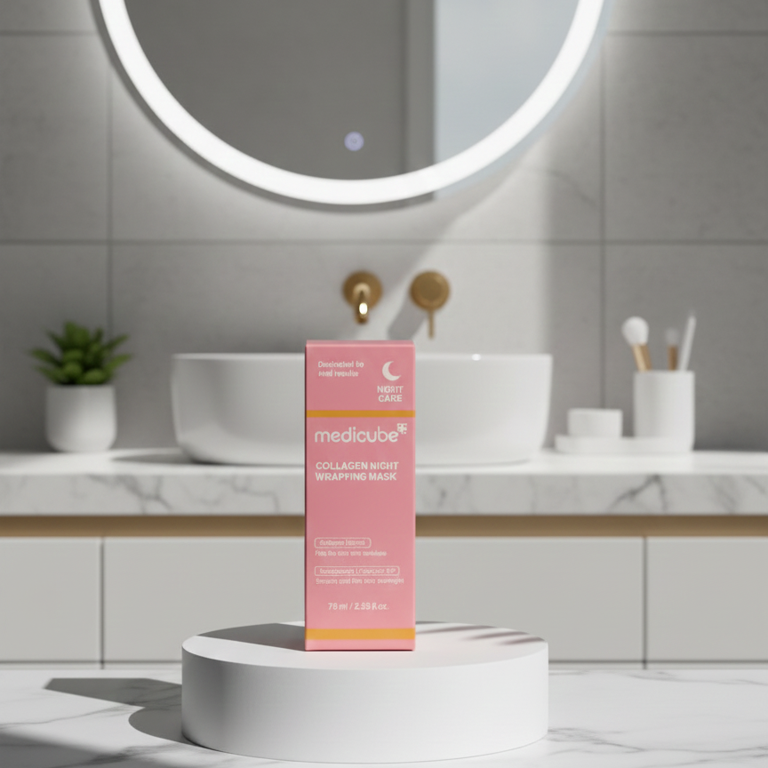 Medicube Collagen Night Wrapping Mask 75ml — Overnight Elasticity & Peel-Off Mask
