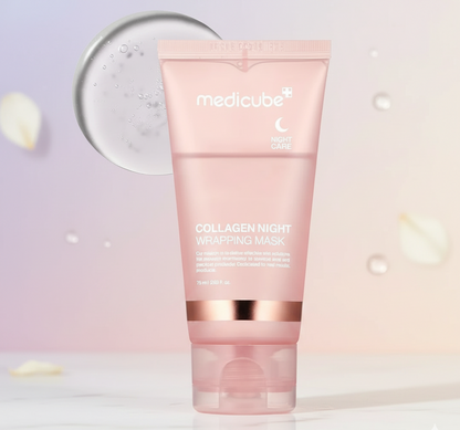 Medicube Collagen Night Wrapping Mask 75ml — Overnight Elasticity & Peel-Off Mask