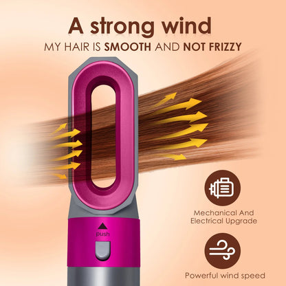 5-in-1 Hair Styler Brush | Straightener Curler Blow Dryer Volumizer