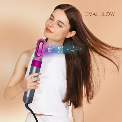 5-in-1 Hair Styler Brush | Straightener Curler Blow Dryer Volumizer